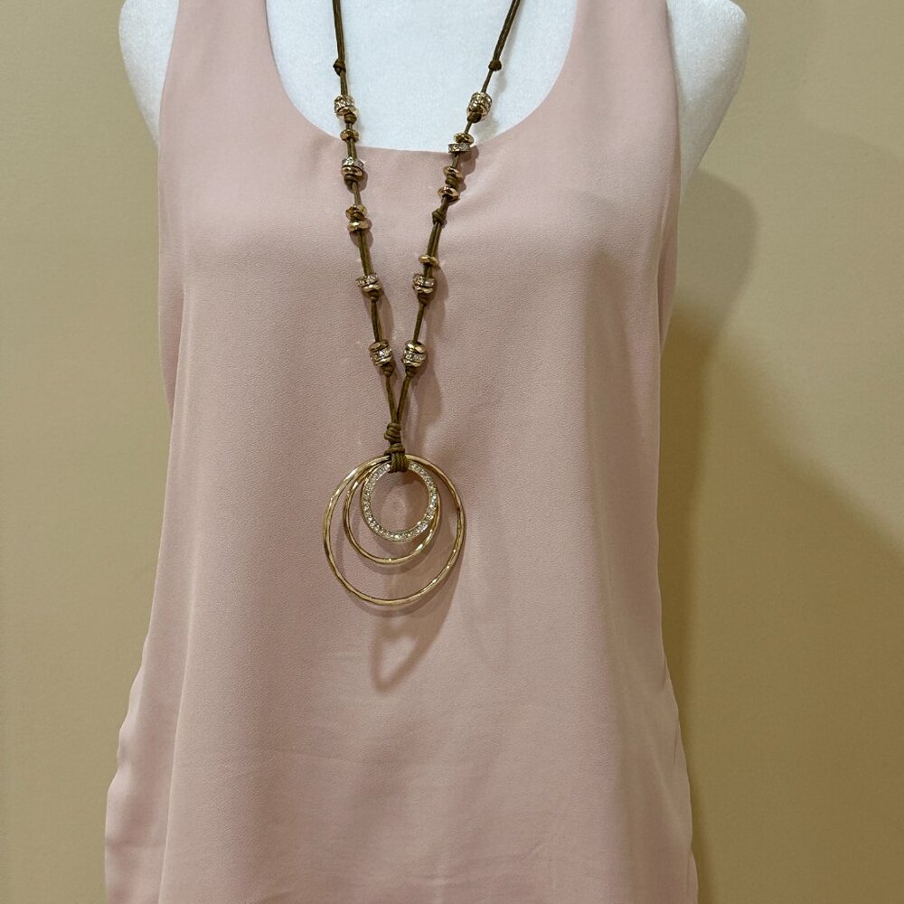 Ann Taylor Blouse Blush Pink Women Small Sleeveless Chiffon Pullover Round Neck